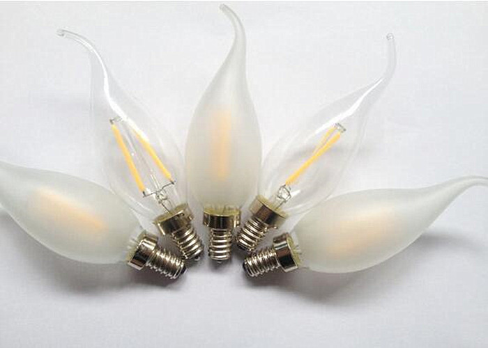 Indoor Lighting Led Filament Lamp With Tail Glass Body Material Ac220 - 240v