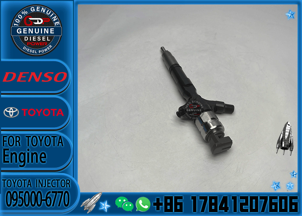 New Fuel Injectors Nozzle 095000-7040 095000-6770 23670-39145 23670-30150 for Toyota Hiace 2.5 D4D HILUX 2KD-FTV Engine