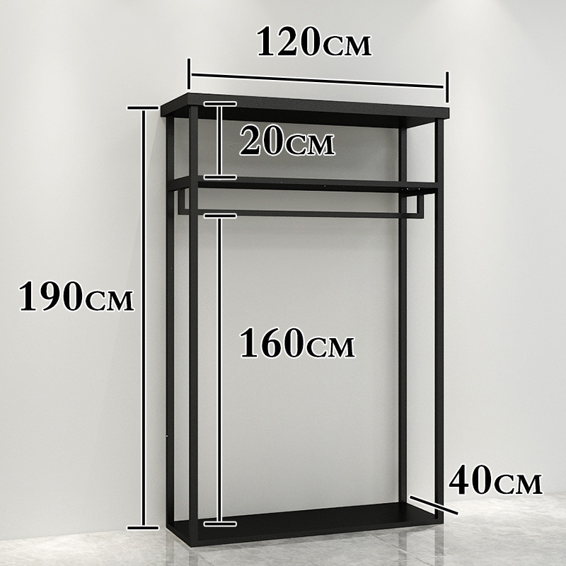 Polish Clothes Store Rack For Wardrobe Shop Electroplate Surface OEM ODM