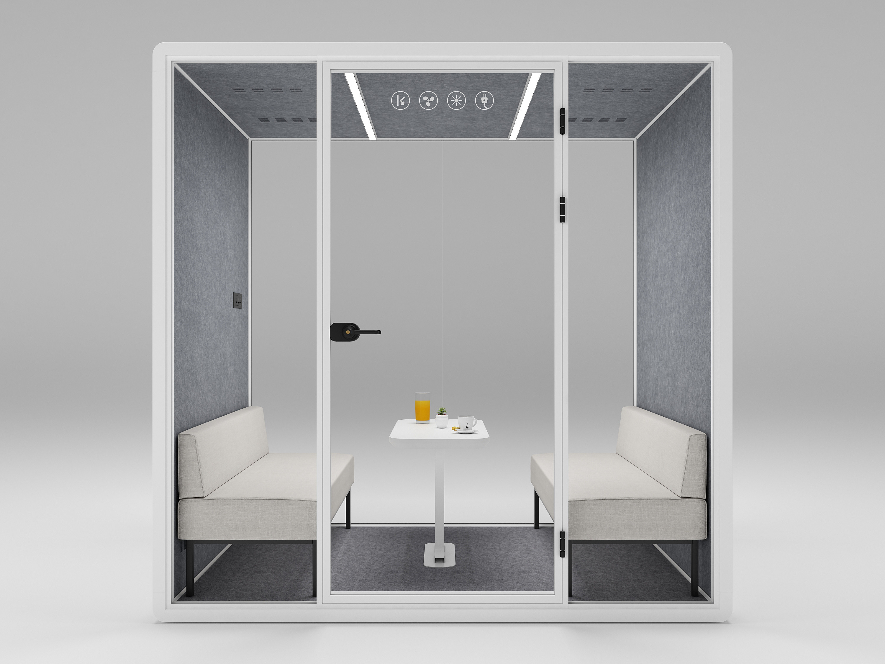 Soundproof Shared Workspace Furniture Acoustic Phone Booth