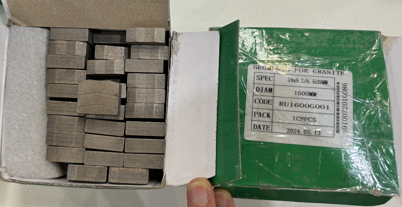 1600mm Saw Blade Hard Granite Cutting Segment For Russia Ukraine Kazakhstan