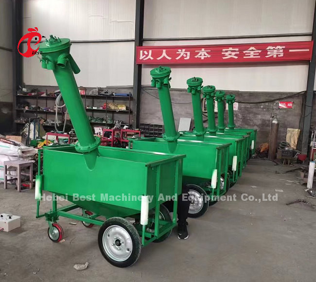Automatic Chicken Feeding Cart Designed For Chicken Battery Cage Poultry Farm Sandy