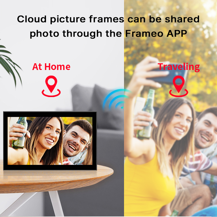 13.3'' App Control Digital Picture And Video Frame Digital Photo Frames