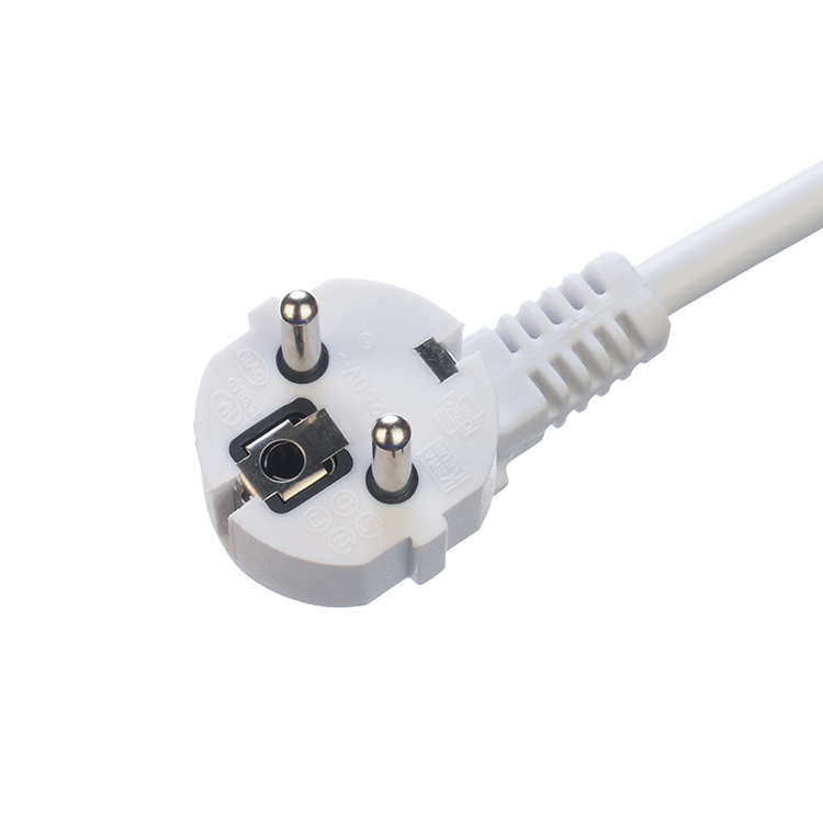Eu Power Strip with 4 Outlet Power Strips Rated Current 10/16A White Surge Protector Cable H05VV-F 3x1.5mm2