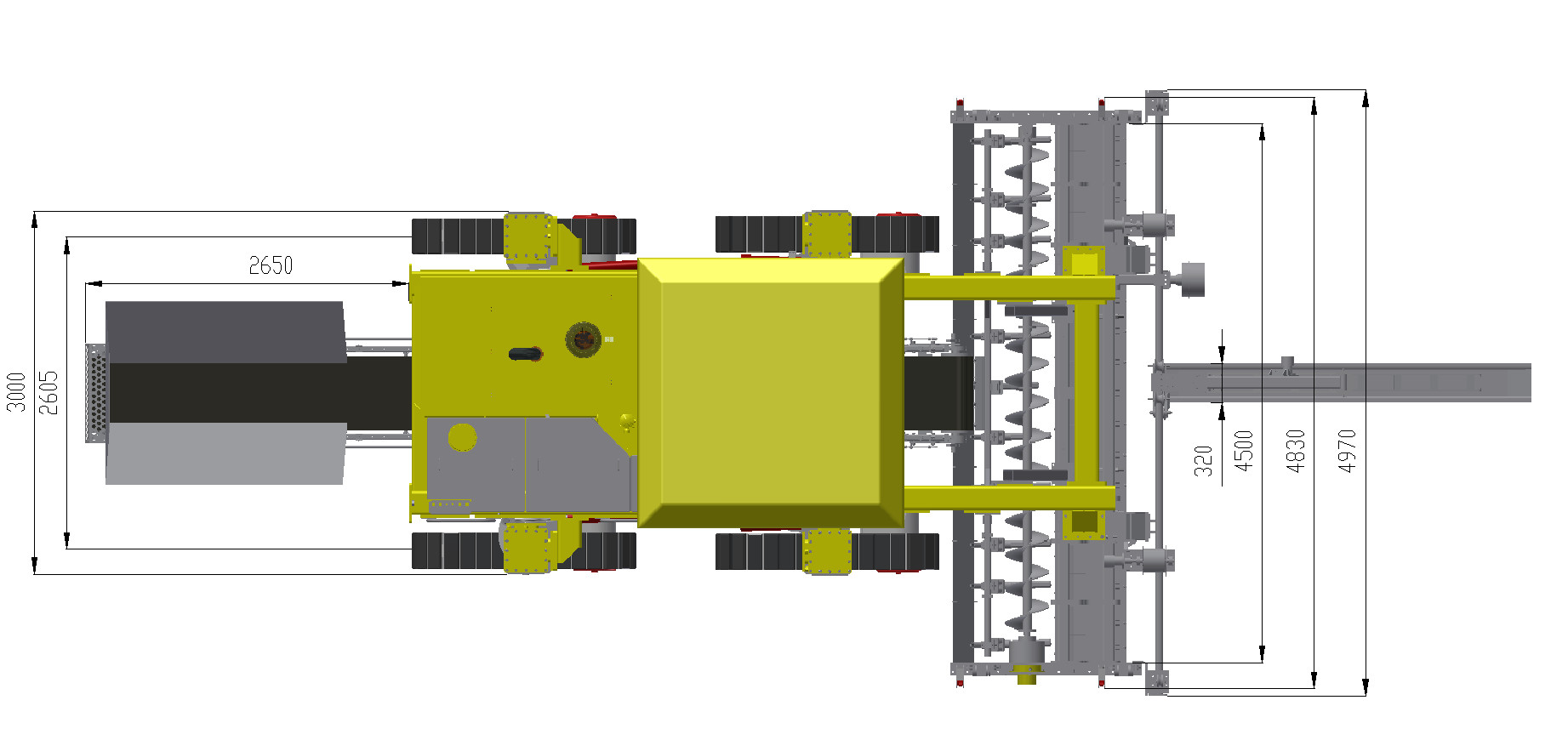 High Pressure Common Rail Control Slipform Paver For National III Emission