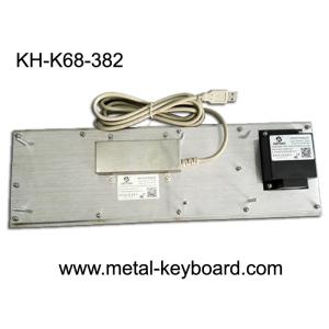 Kiosk Self - Service Terminal Metallic Industrial Keyboard with Trackball , USB