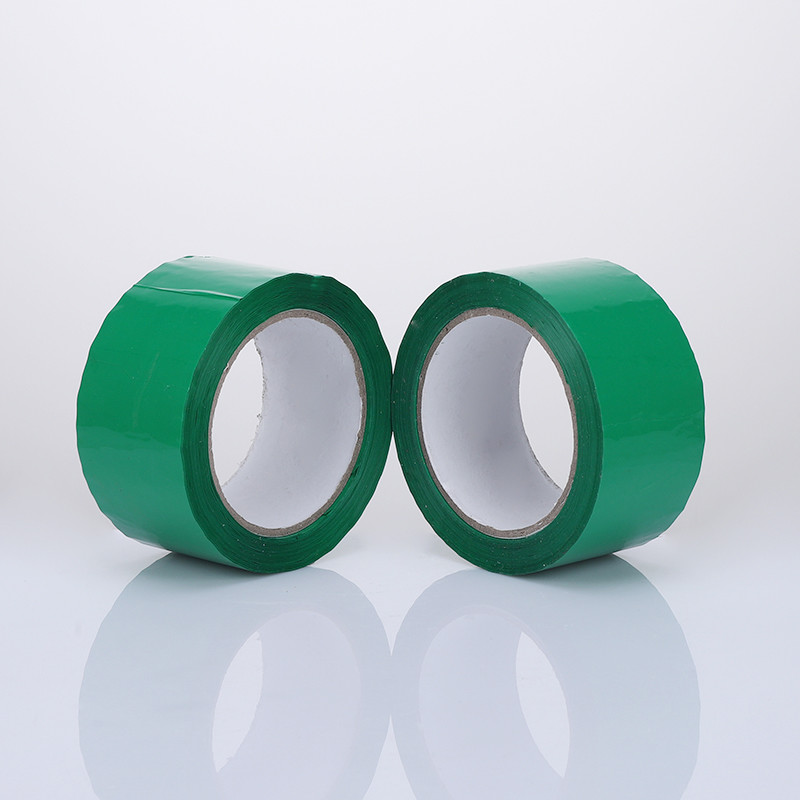 Transparent Green BOPP Adhesive Tape Insulation Tape Green With Logo Printed