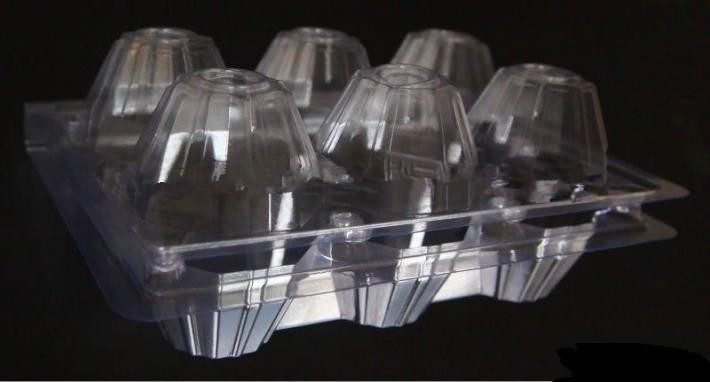 Convenient 8pcs 0.7mm PVC Plastic Egg Carton Transport Egg Incubator Tray