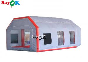 Buy cheap Inflatable Work Tent Gray Air Tight Inflatable Tent Car Spray Booth Waterproof Anti UV product
