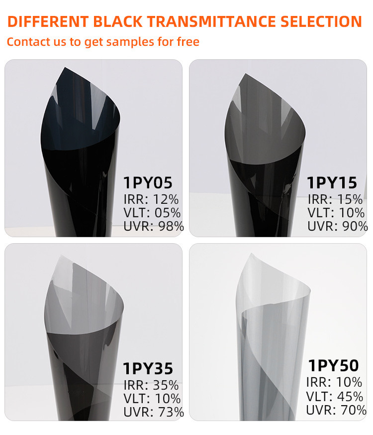 Car Solar Films Nano Ceramic UV Curing Window Glass Tint Film Roll 1ply