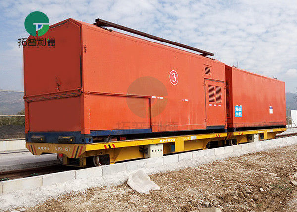 Industrial material transport slab deck 40 tons transfer cart for lifting and handling containers