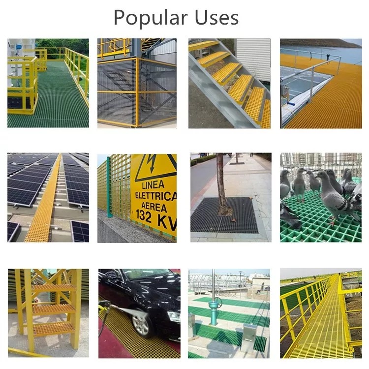 Resin Antiseptic Moulded Fibreglass Grating Grp Pulp Paper Mesh Molded
