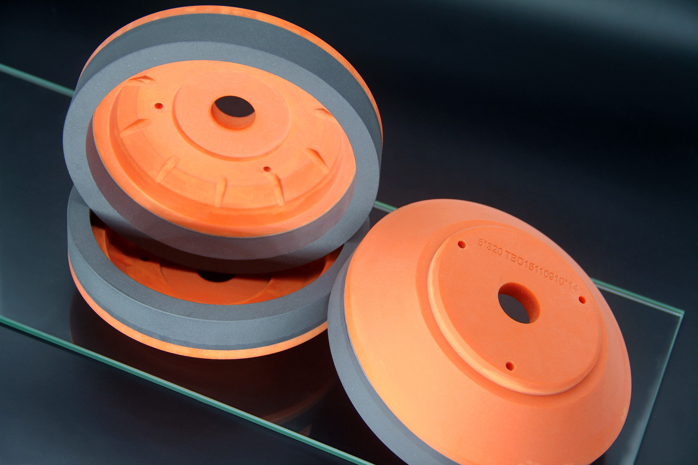 OEM Slate Orange Resin Grinding Wheel Diamond Edging Bowl Shape