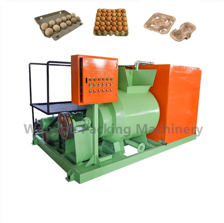 7.5KW Small Egg Tray Making Machine With Copper Forming Molds 7.5m*2.5m*2.2m