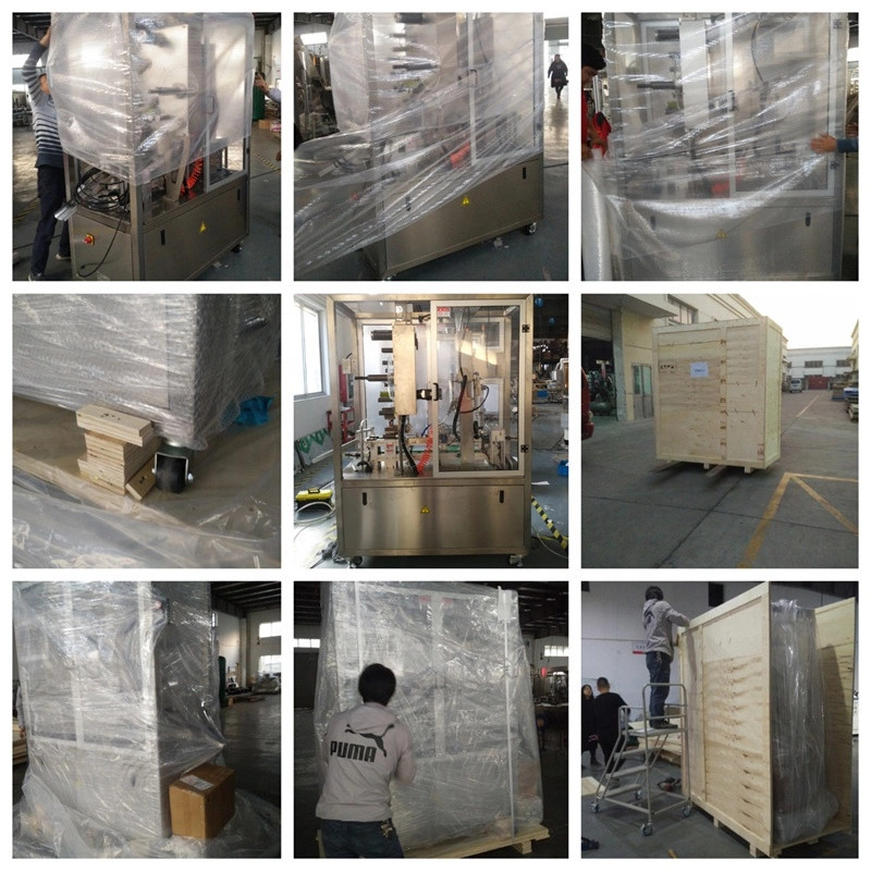 Kcup Coffee Capsule Filling Sealing Machine Linear Shape Two Lanes Kcup Coffee Capsule Filling Machine