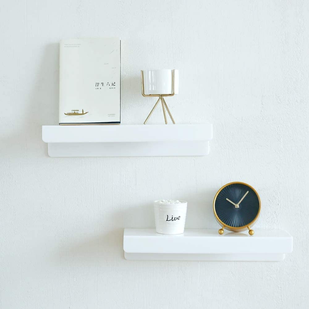 Wall Mounted 30cm Acrylic Shelf Bracket U Shaped Acrylic Book Holder Handmade