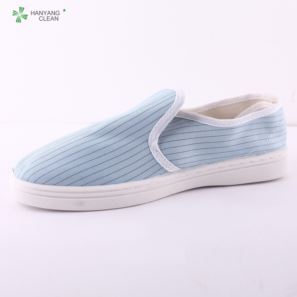 Cleanroom PVC blue antistatic slippers executive safety shoes