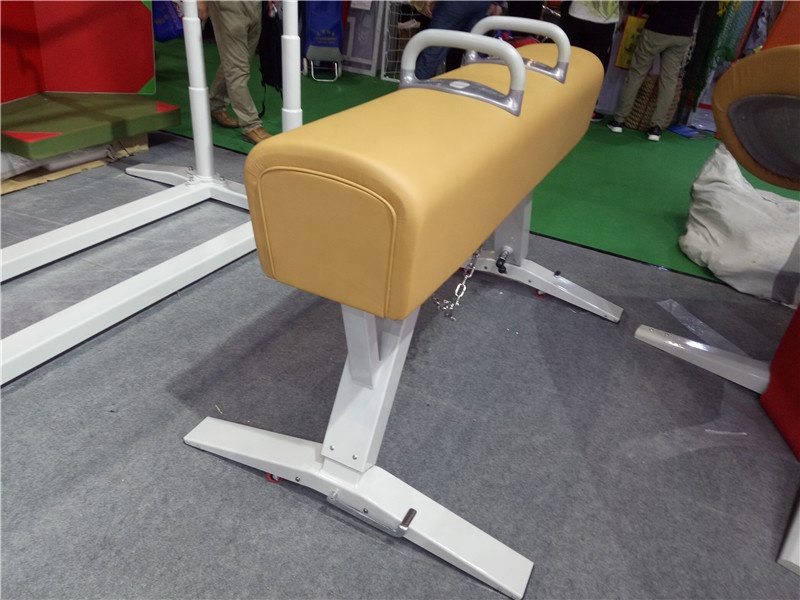 Yellow and White Senior Pommel Horse The Perfect Equipment for Gymnastics Enthusiasts