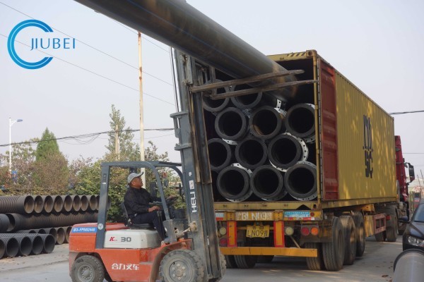 White With Blue Strips Dredging Pipe ISO4427 Standard Customized Diameter And Thickness
