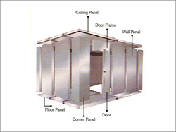 Stainless Steel Walk In Cold Storage Chamber Custom With Big Sliding Door