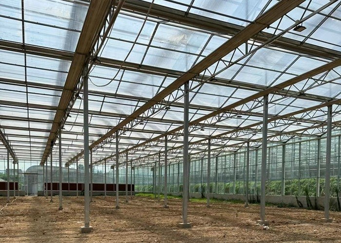 Automatic Control Intelligent Agricultural Glass Greenhouse For Sale Farm Cooling Shading Irrigation System