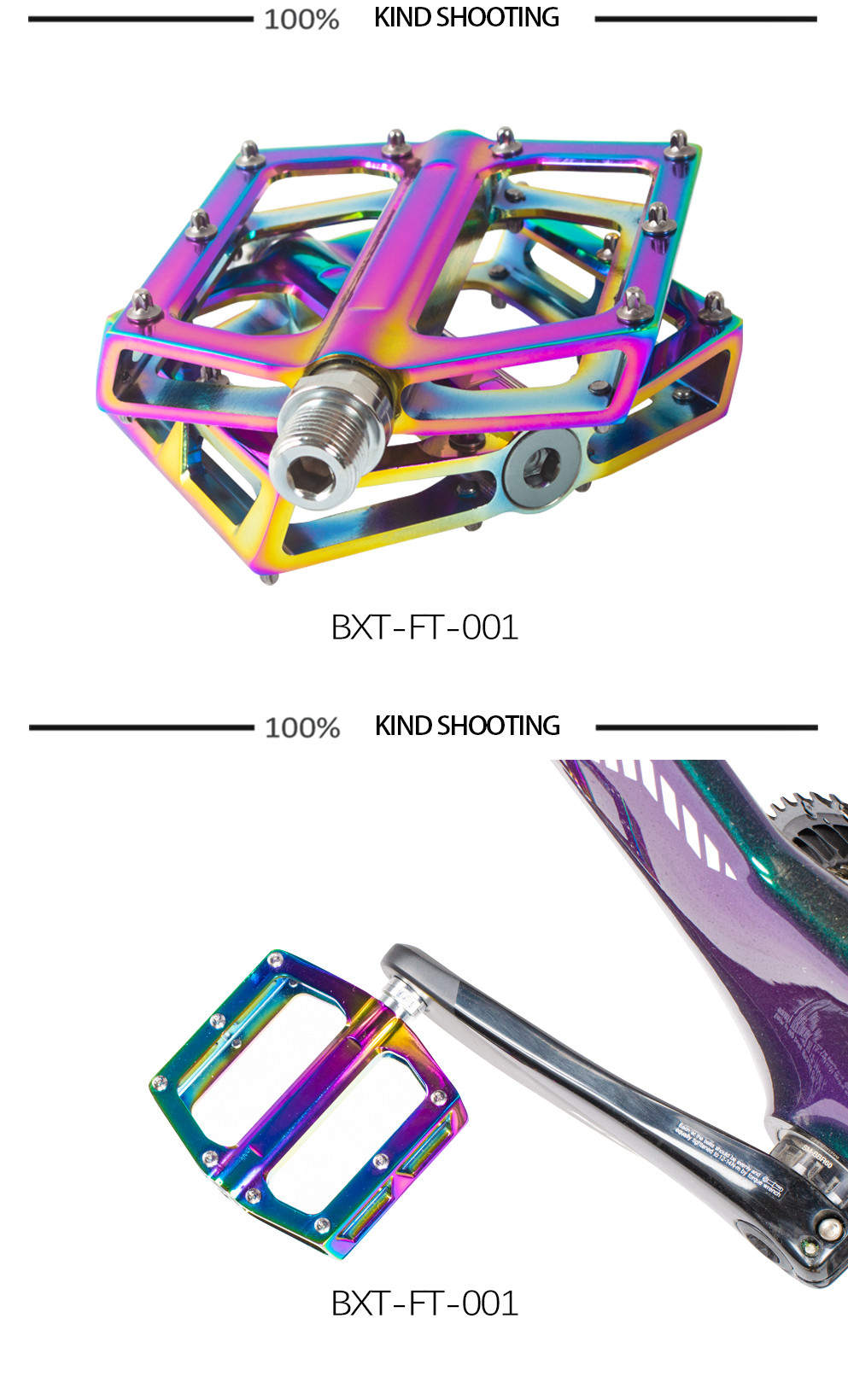 Aluminum Alloy Mountain Road Bicycle Pedal Multicolor