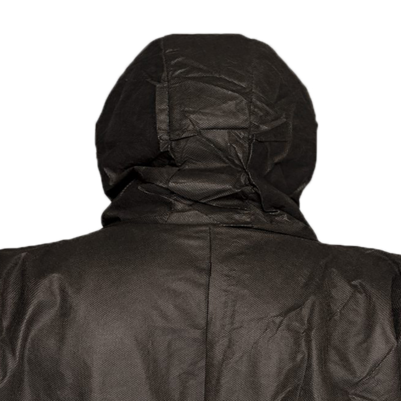 Pp Non Woven Construction Dust Proof Agriculture Disposable Coverall Breathable Black