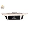 Buy cheap White Marble Table Top Japanese Teppanyaki Grill Table 11 Seat Hibachi Grill from wholesalers
