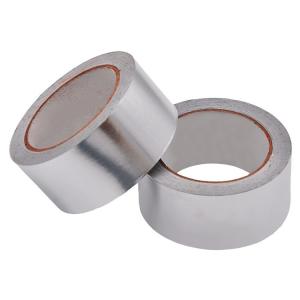 China Waterproof Aluminum Foil Tape With Easy Release Silicone Yellow Color Release Paper on sale