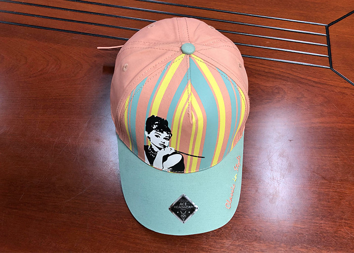 Adujustable Unisex Women Men 5 Panels Silk Print Colourful Star Baseball Cap