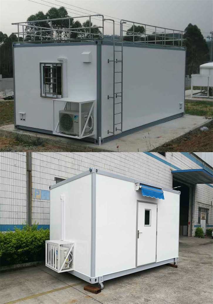 Custom Outdoor Equipment Shelters FRP Container 20ft 40ft Multistory With Split AC