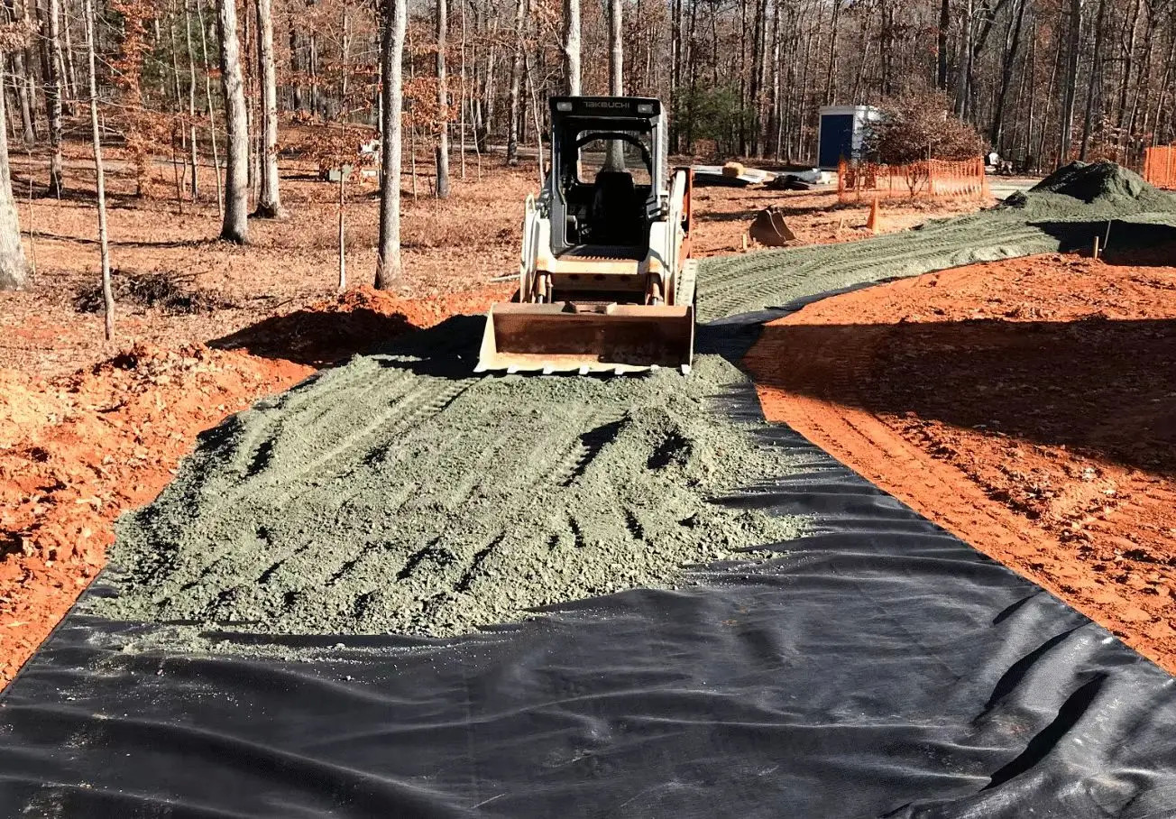 Black PP Woven Geotextile For Road Construction Environment Friendly