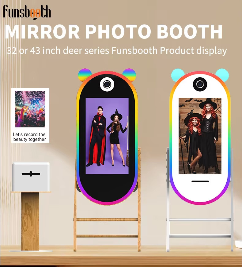 43 INCH Touch Screen HD Camera Selfie Mirror Photo Booth For Wedding And Party
