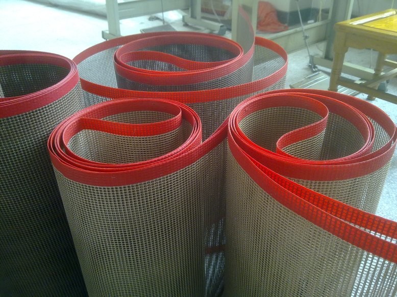 Coated 4*4mm Dry Food Ptfe Mesh Belt