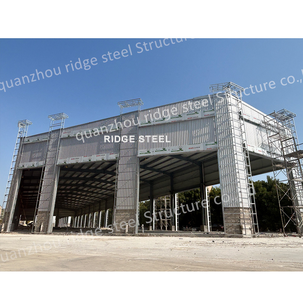Factory Workshop Building Prefab Steel Structure Warehouse Engineering Storage Buildings Metal Frame Pole Barn Kits