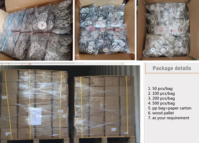 Galvanized Steel Insulation Board Fixing Washers 36mm Used For Tile Backer Boards