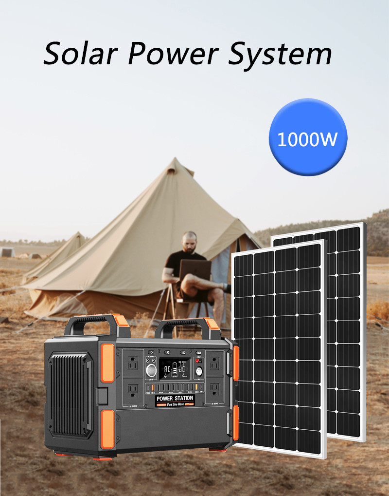 200W Portable Solar Generators Household Power Generation Systems