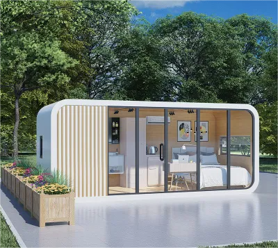Customized Modern Design Mobile Steel Structure Building Apple Cabin Portable House