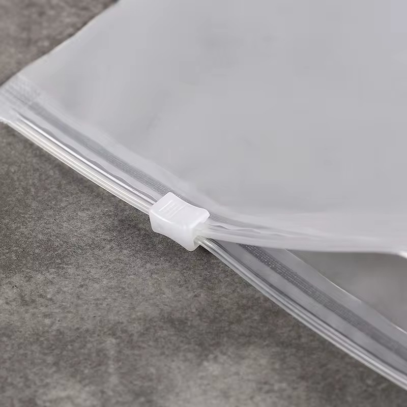 Customize Biodegradable Material Securely Sealed Clear Waterproof Zipper Pouch