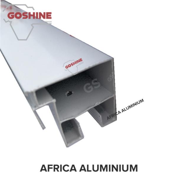 Quality anodized / powder coated black aluminium alloy extrusion profile for south africa for sale