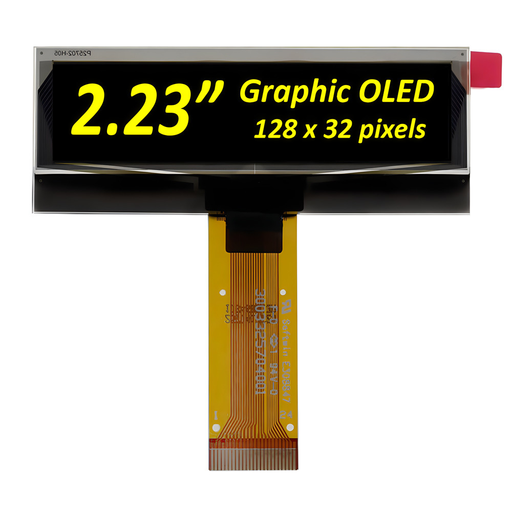 2.23 Inch OLED Display Module 128*32 Dot Matrix PMOLED Screen SSD1305 Driver 24Pin