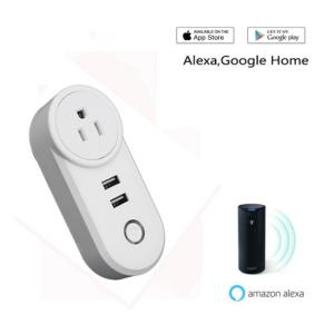 Home Automation System Wifi Smart Plug Socket Non - Grounding 10A Rated Current