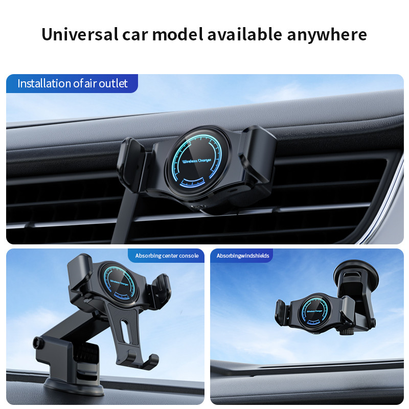 140mAh Battery 15W Car Wireless Charger DC5V 2A Input Voltage Type C connector