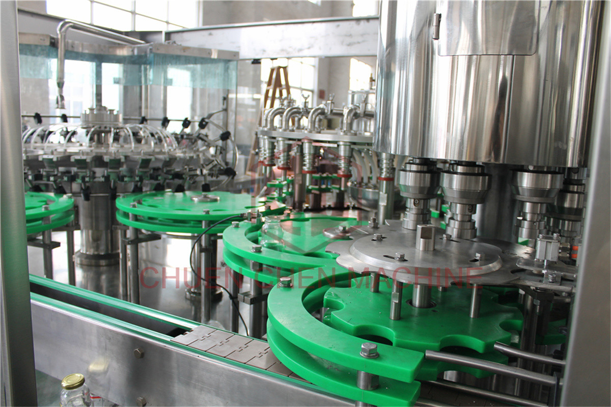 Mango Puree Hot Juice Filling Machine Monoblock Metal Screw Cap Type