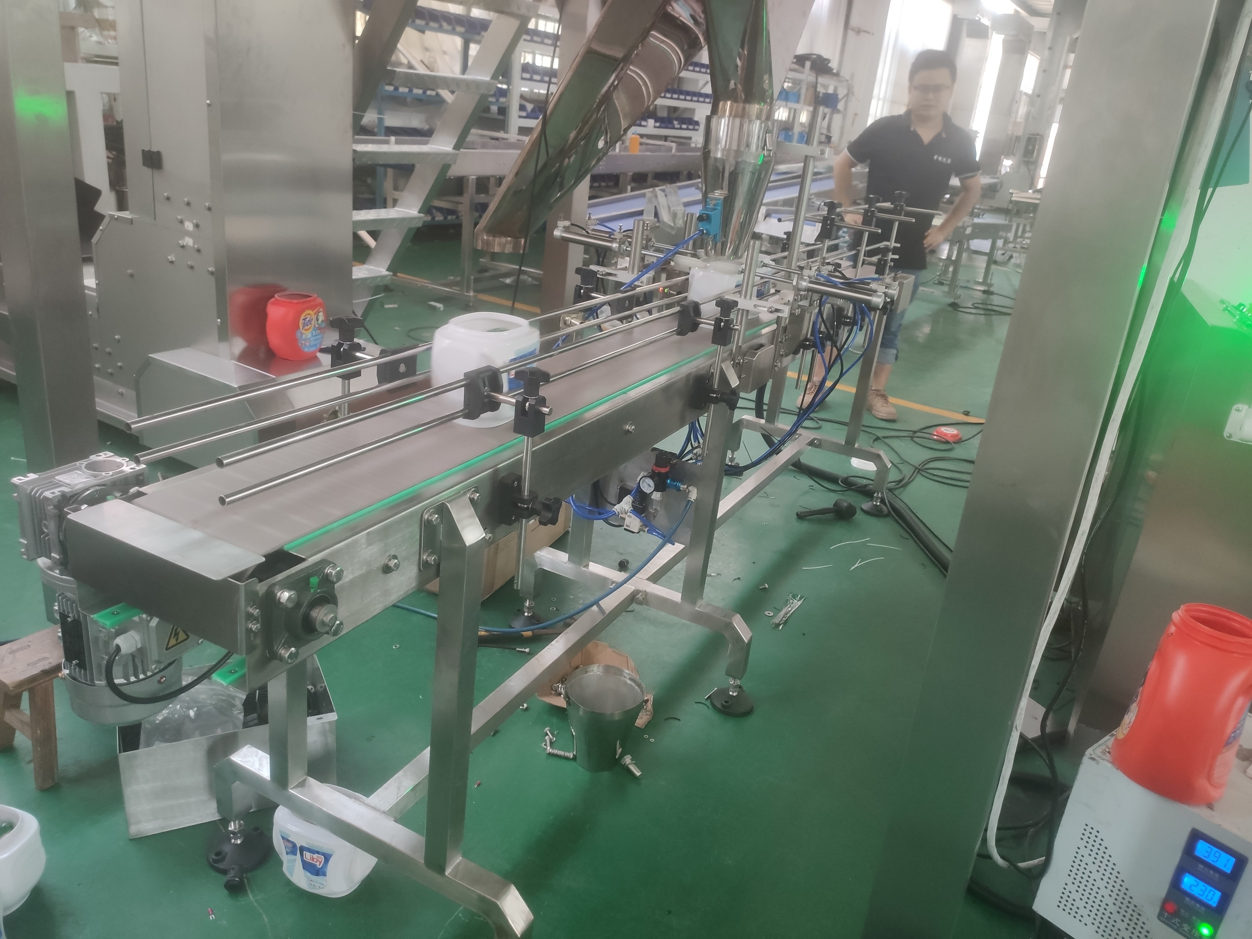 Automatic Laundry Detergent Pods Filling Packing Machine With Multihead Weigher
