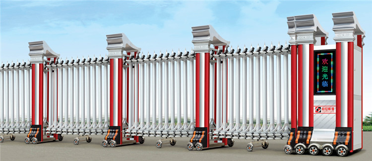 Stainless Steel Electric Retractable Door For Shopping Center