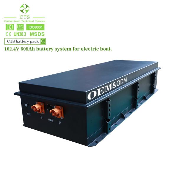 CTS 30kwh Ev Boat Battery Pack 96v 300ah Lifepo4 Marine Battery For Electric