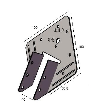Black Hurricane Ties For Rafters Roof Truss Timber Connection Fits 2x4 2x6 Truss To Rafter Connectors For Hurricane Truss Hangers Rafter Brackets