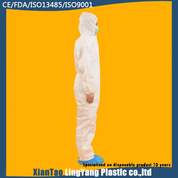 Disposable Nonwoven Safety Fire Retardant Waterproof Coverall