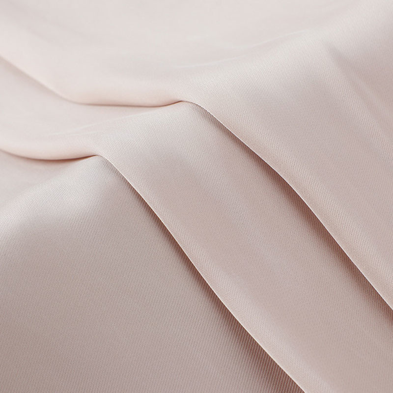 130GSM Dyeing Polyester Fabric Plain Smooth Dress Textile Material Satin Fabric